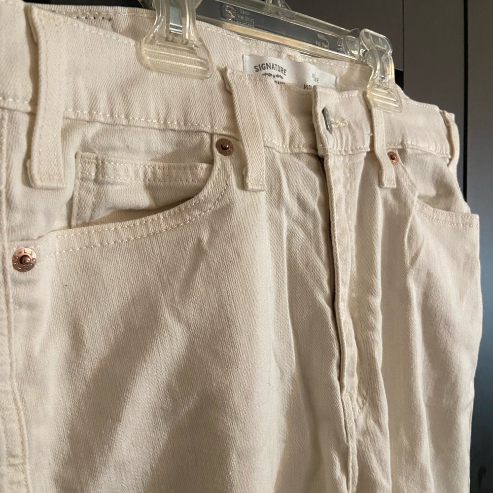 Off White signature levi strauss high rise straight